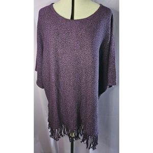 Relativity, Purple, Black, Sweater, Size: XL